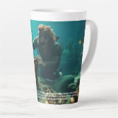Tasse Latte Merfolk Merman (Angle droit)