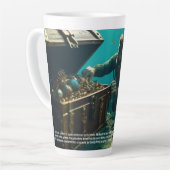 Tasse Latte Merfolk Merman (Angle gauche)