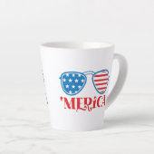 Tasse Latte 'Merica - 4 juillet (Angle droit)