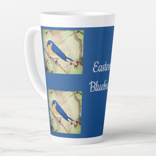 Tasse Latte Merlebleu de l'Est (Angle gauche)