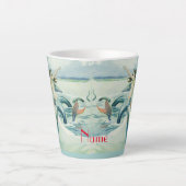 Tasse Latte Mermaid Riding Serpent de mer Thunder_Cove   (Devant)