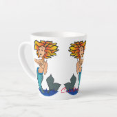 Tasse Latte Mermaides rouges Thunder_Cove (Angle gauche)