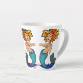 Tasse Latte Mermaides rouges Thunder_Cove (Angle droit)