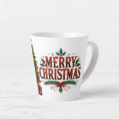 Tasse Latte Merry Christmas Santa Gnome (Angle droit)