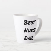 Tasse Latte Merveilleuse meilleure infirmière jamais (Angle droit)