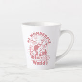 Tasse Latte Mes merveilleuses fleurs rétro du monde (Droite)