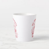 Tasse Latte Mes merveilleuses fleurs rétro du monde (Devant)