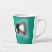 Tasse Latte Message dans une bouteille : Brun abstrait, sarcel (Droite)