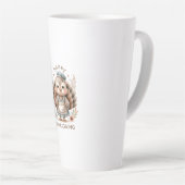 Tasse Latte Message personnalisé mignon Fête Turquie (Angle droit)