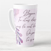 Tasse Latte Messages d’amour mignons (Angle gauche)