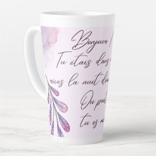 Tasse Latte Messages d’amour mignons