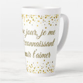Tasse Latte Messages d’amour profonds et romantiques (Angle droit)