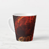 Tasse Latte Métamorphose Art Abstrait (Angle gauche)