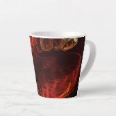 Tasse Latte Métamorphose Art Abstrait (Angle droit)