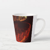 Tasse Latte Métamorphose Art Abstrait (Droite)