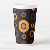 Tasse Latte Mi-siècle moderne automne géométrique (Devant)