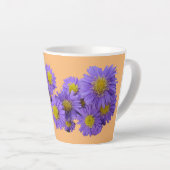 Tasse Latte Michaelmas Daisy Cust. Musique en latte orange (Angle droit)