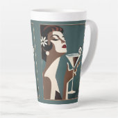 Tasse Latte Mid Century Modern Art The Martini DIva (Angle droit)