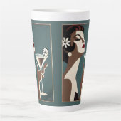 Tasse Latte Mid Century Modern Art The Martini DIva (Devant)