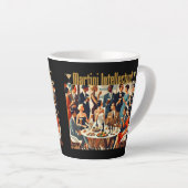 Tasse Latte Mid Century Modern The Martini Intellectuals  (Angle droit)