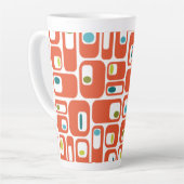 Tasse Latte Midcentury Modern Rectangles (Angle gauche)