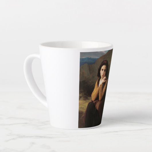 Tasse Latte Mignon Innocence d'une adolescente, Bouguereau (Angle gauche)