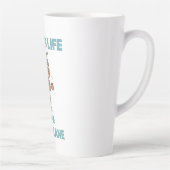 Tasse Latte mignon paresse drôle (Droite)