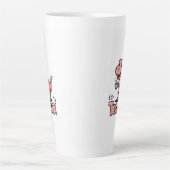 Tasse Latte Mignon Tea-Rex Dinosaure Rose – Ça arrive de boire (Devant)