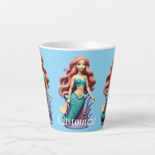 Tasse Latte Mignonne sirène Thunder_Cove