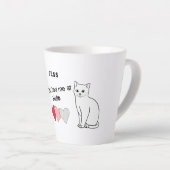Tasse Latte Mignonne, tu m'as eu à Hello Cats with Hearts (Angle droit)