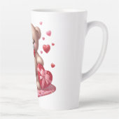 Tasse Latte Mignonne Valentine's Day Teddy Bear (Droite)
