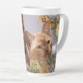 Tasse Latte Mignons chatons de Noël / Vacances pour amateur de (Angle droit)