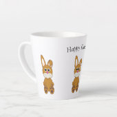 Tasse Latte Mignons lapins de Pâques (Angle gauche)