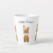 Tasse Latte Mignons lapins de Pâques (Devant)