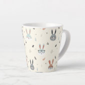 Tasse Latte Mignons visages d'animaux (Angle droit)