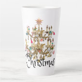 Tasse Latte Mikitiez classe whitechristmas lumière jollyholly (Devant)