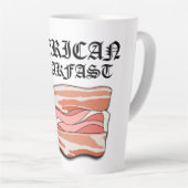 Tasse Latte Mikitiez petit-déjeuner américain oeufs de bacon p (Angle droit)
