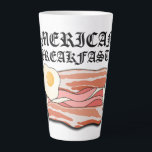 Tasse Latte Mikitiez petit-déjeuner américain oeufs de bacon p<br><div class="desc">Petit-déjeuner américain.</div>