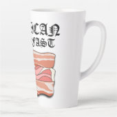 Tasse Latte Mikitiez petit-déjeuner américain oeufs de bacon p (Droite)