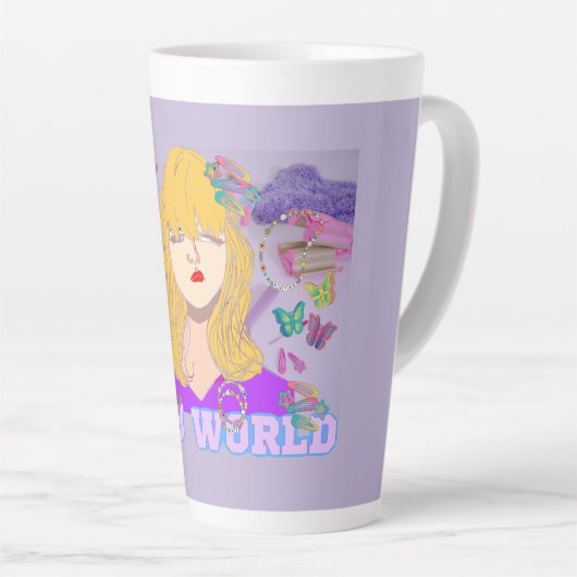 Tasse Latte Mikitiez premier film nuit princesse poupée été (Angle droit)
