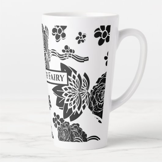 Tasse Latte Mikitiez terre natale nature selfloe fleur rose (Droite)