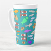 Tasse Latte Mikitiez venus mermaid pêche été (Angle gauche)