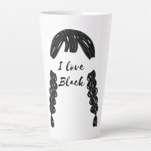 Tasse Latte Mikitiez vintage gothique halloween noir vendredi