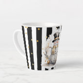Tasse Latte Milchtasse Klein Snowman and Stripes Var01 (Angle gauche)