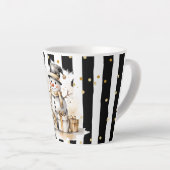 Tasse Latte Milchtasse Klein Snowman and Stripes Var04 (Angle droit)