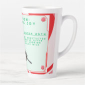 Tasse Latte Militaire amusant/Père Noël de Noël (Droite)