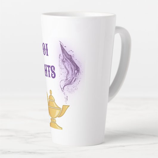 Tasse Latte Mille et une nuits Aladdin Genie Lantern (Angle droit)