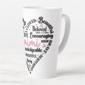 Tasse Latte Mimi Cœur Mignon (Angle droit)