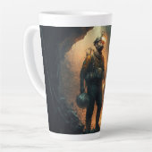 Tasse Latte Mines dangereuses (Angle gauche)