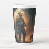 Tasse Latte Mines dangereuses (Devant)